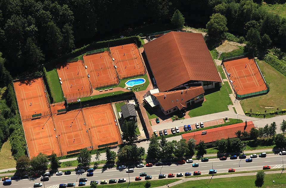 TenisCentrum Český Krumlov - aerial view