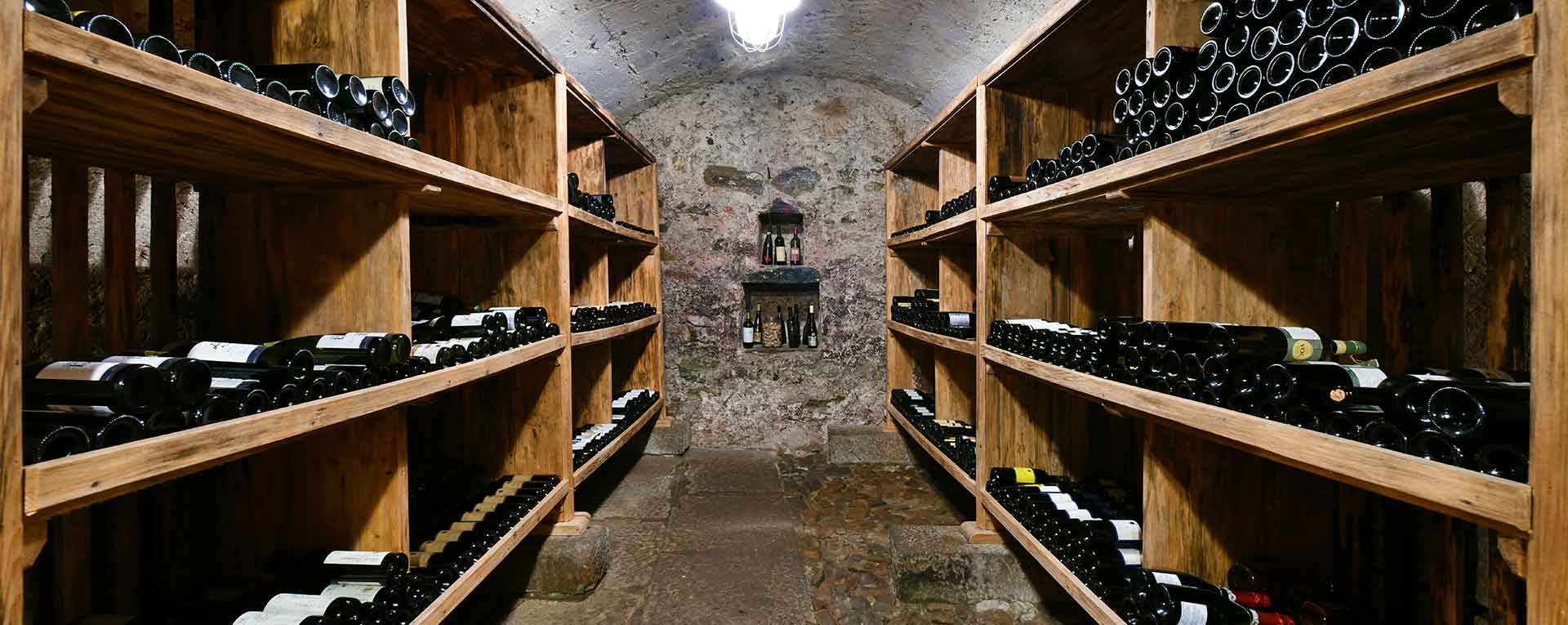 Vintage wine cellar